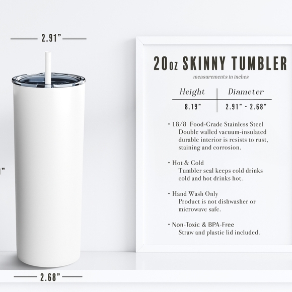 Personalized Name Enchanted Fall Magic Halloween 20oz Skinny Tumbler - Picture 2 of 3